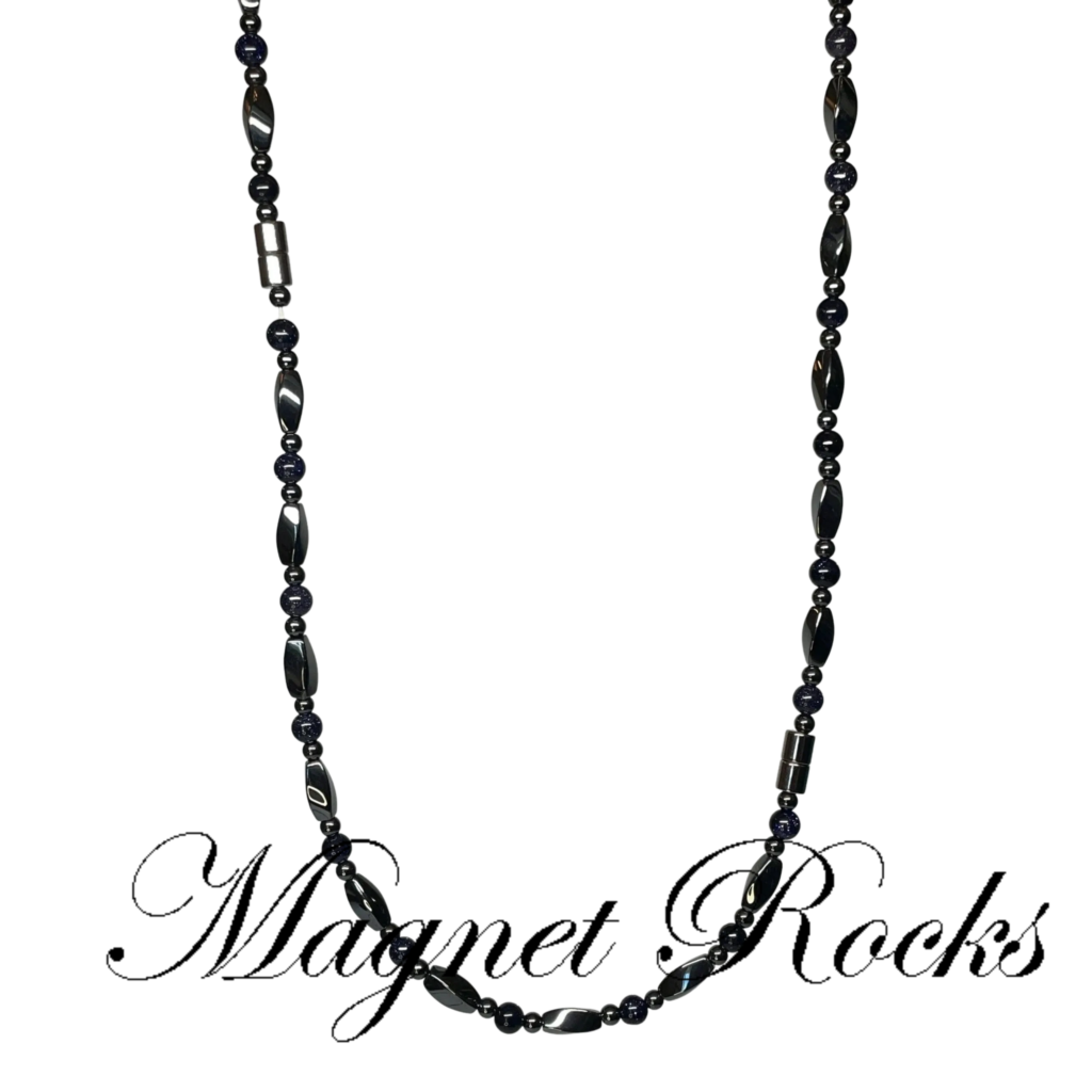Infinity 3in1 Blue Gold Stone Necklace