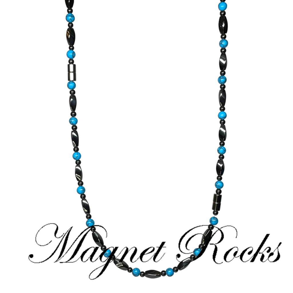 Infinity 3in1 Blue Turquoise Necklace