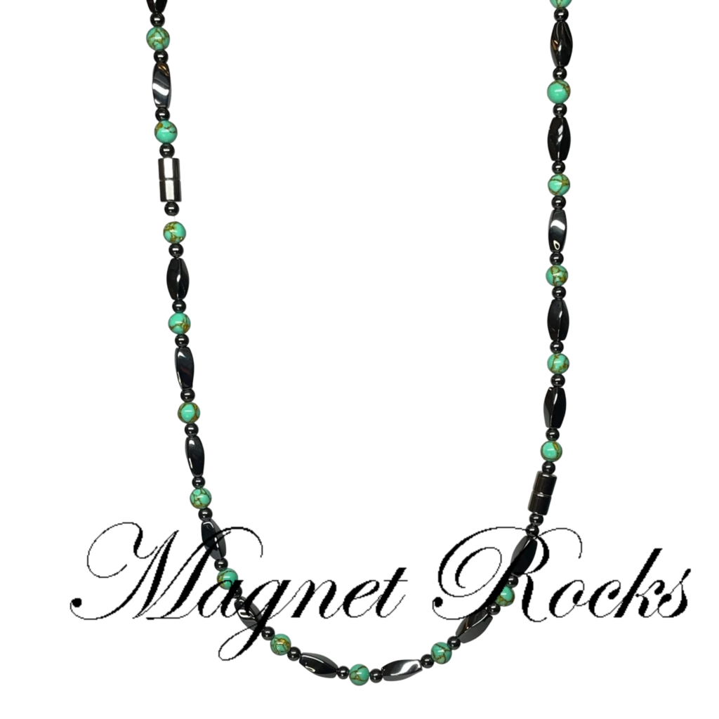 Infinity 3in1 Gold Vein Turquoise Necklace