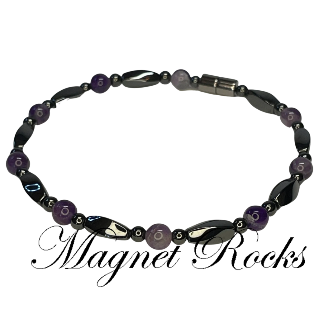 Infinity Amethyst Gemstone Anklet