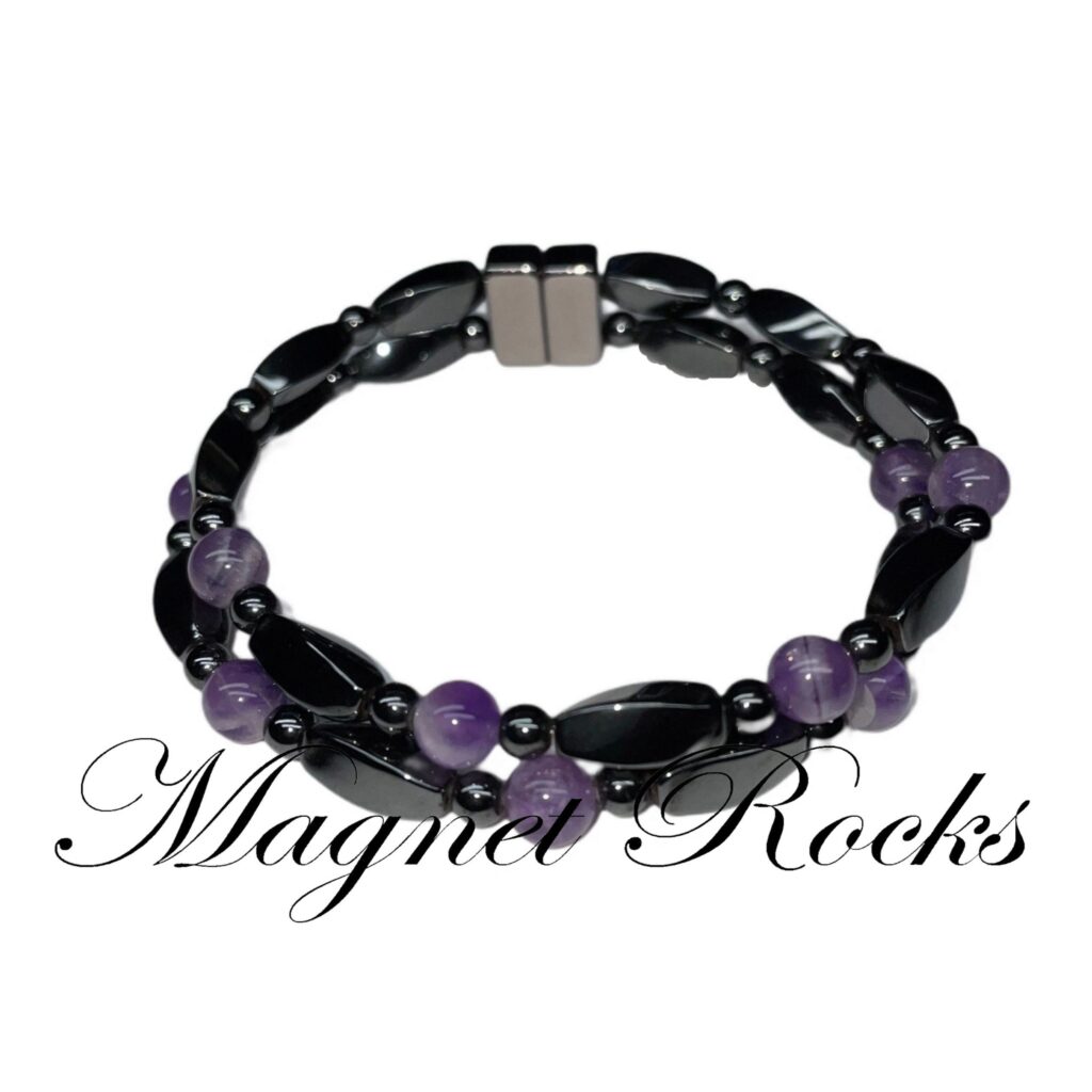 Infinity Amethyst Gemstone Bracelet