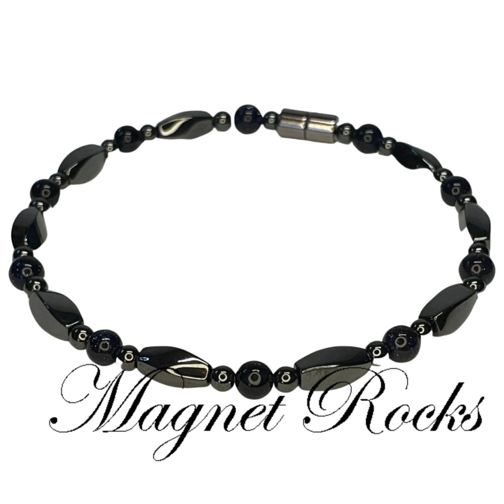 Infinity Blue Gold Stone Anklet