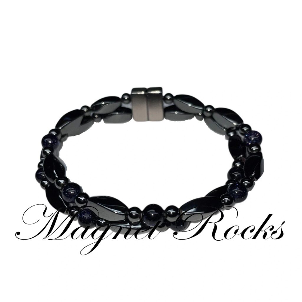 Infinity Blue Gold Stone Bracelet