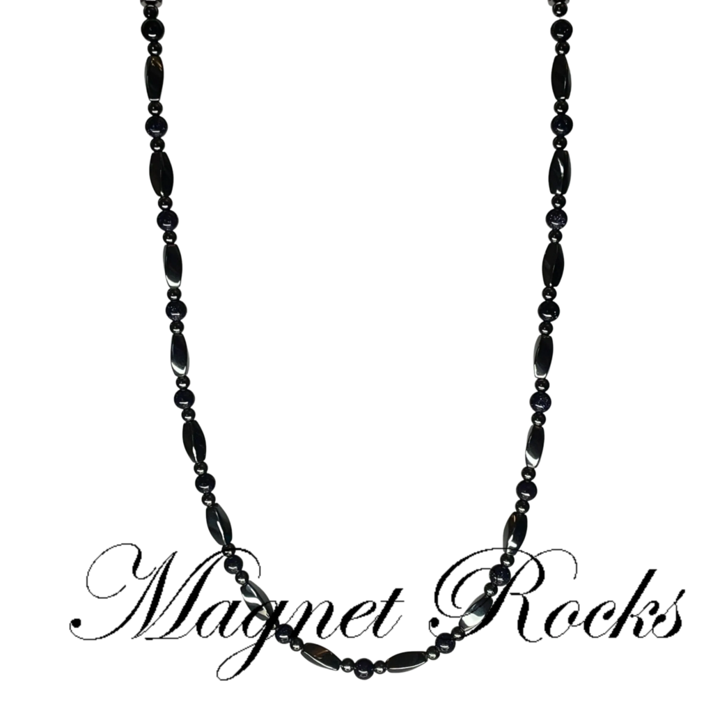 Infinity Blue Gold Stone Necklace