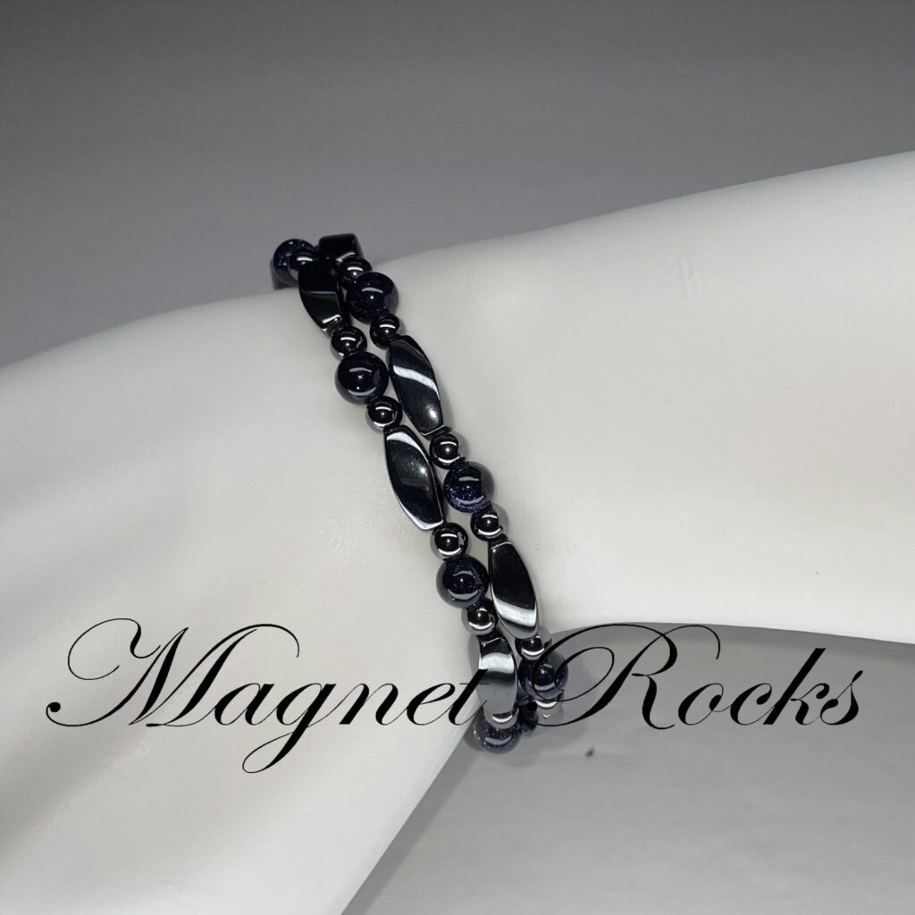 Infinity Blue Gold Stone Set