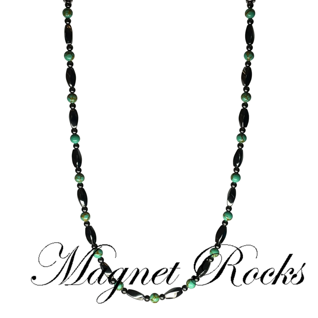 Infinity Gold Vein Turquoise Necklace