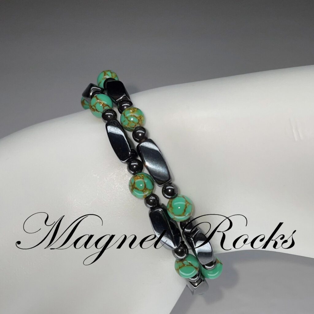 Infinity Gold Vein Turquoise Set