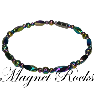 Infinity Rainbow Hematite Anklet