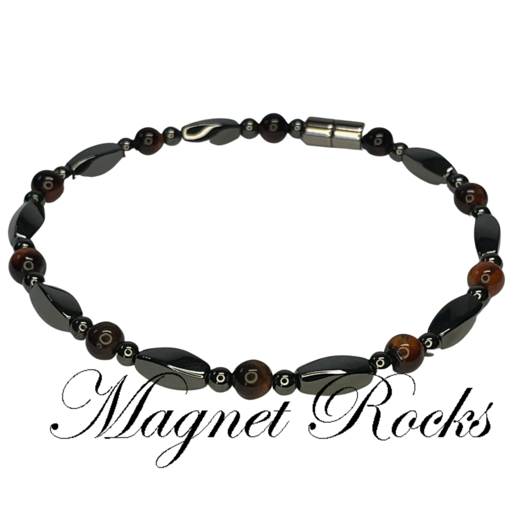 Infinity Red Tiger Eye Anklet
