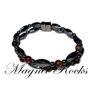 Infinity Red Tiger Eye Bracelet