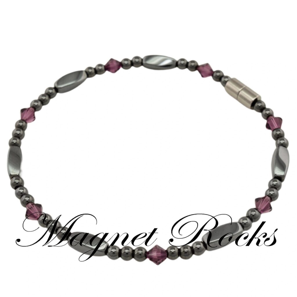 Allure Amethyst Crystal Anklet