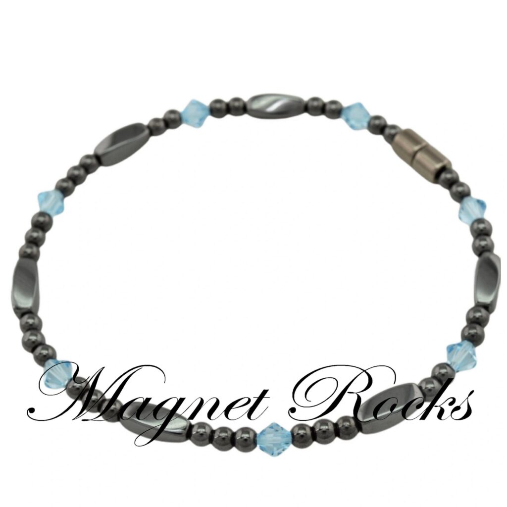 Allure Aquamarine Crystal Anklet