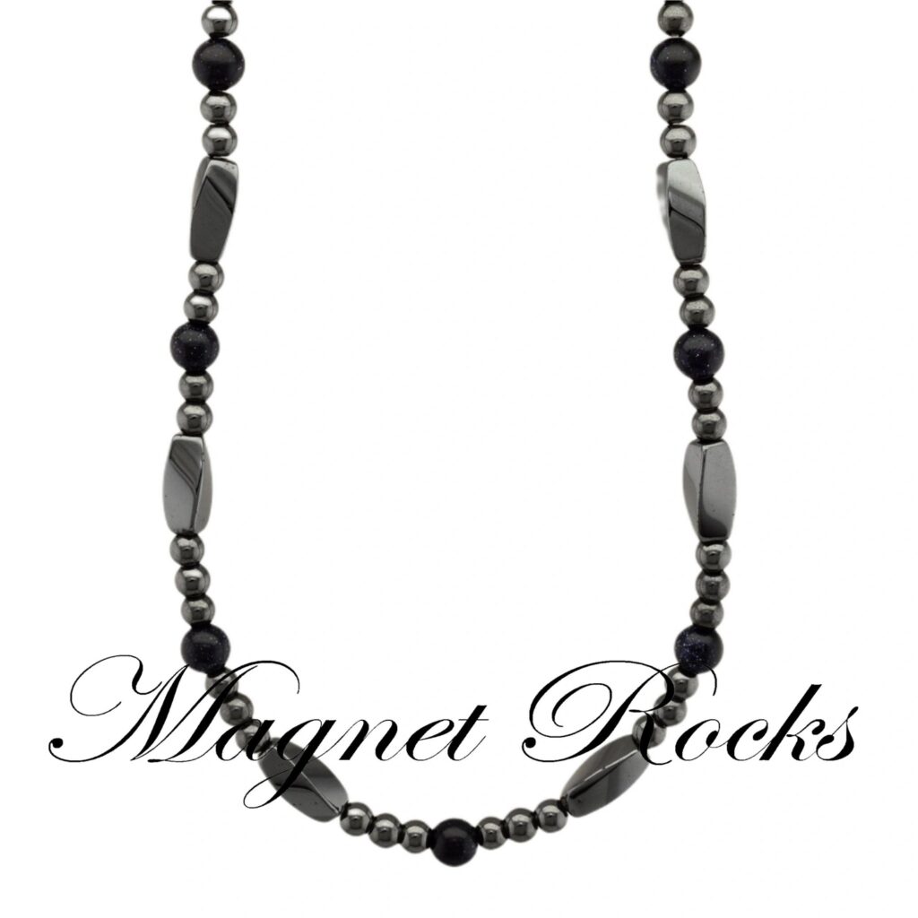 Allure 3in1 Blue Gold Stone Necklace