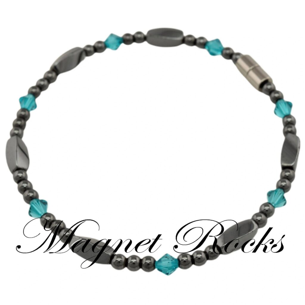 Allure Blue Zircon Crystal Anklet