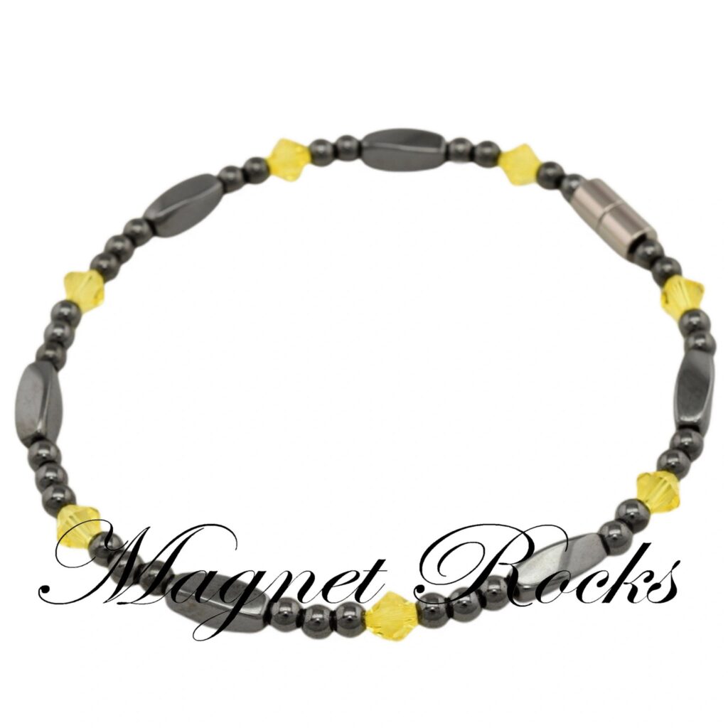 Allure Citrine Crystal Anklet