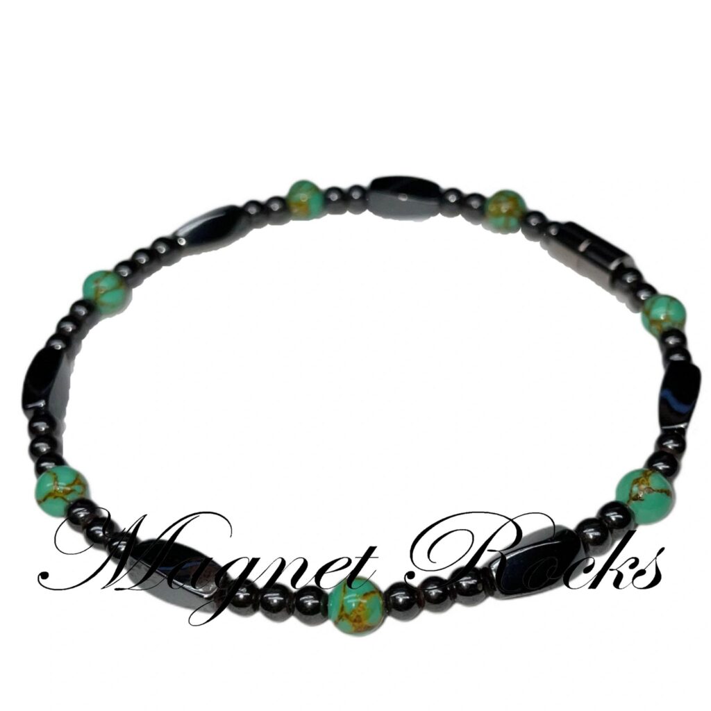 Allure Gold Vein Turquoise Anklet
