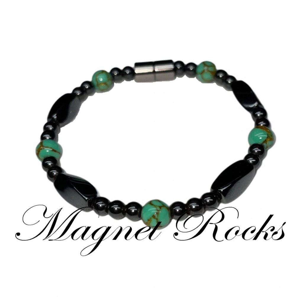 Seductive Gold Vein Turquoise Bracelet