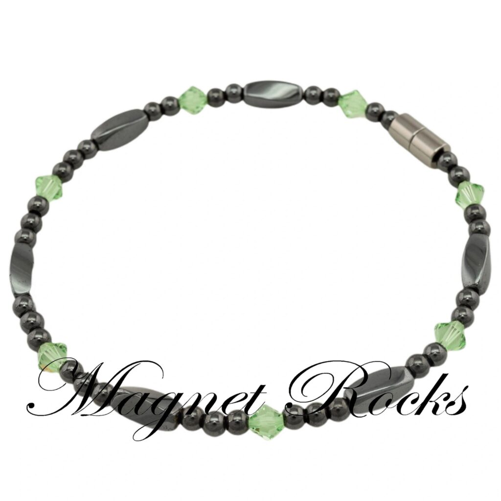 Allure Peridot Crystal Anklet