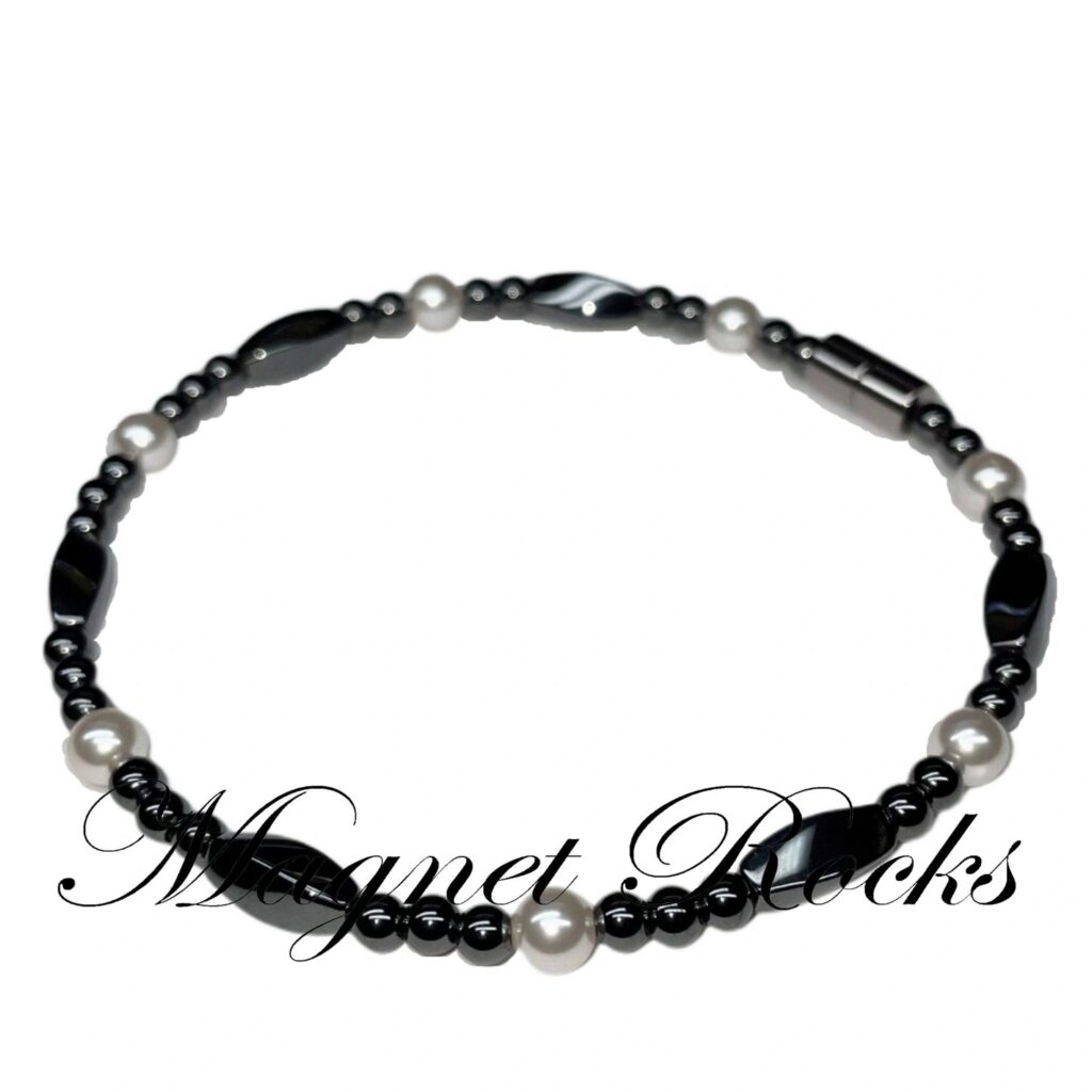 Allure White Pearl Crystal Anklet
