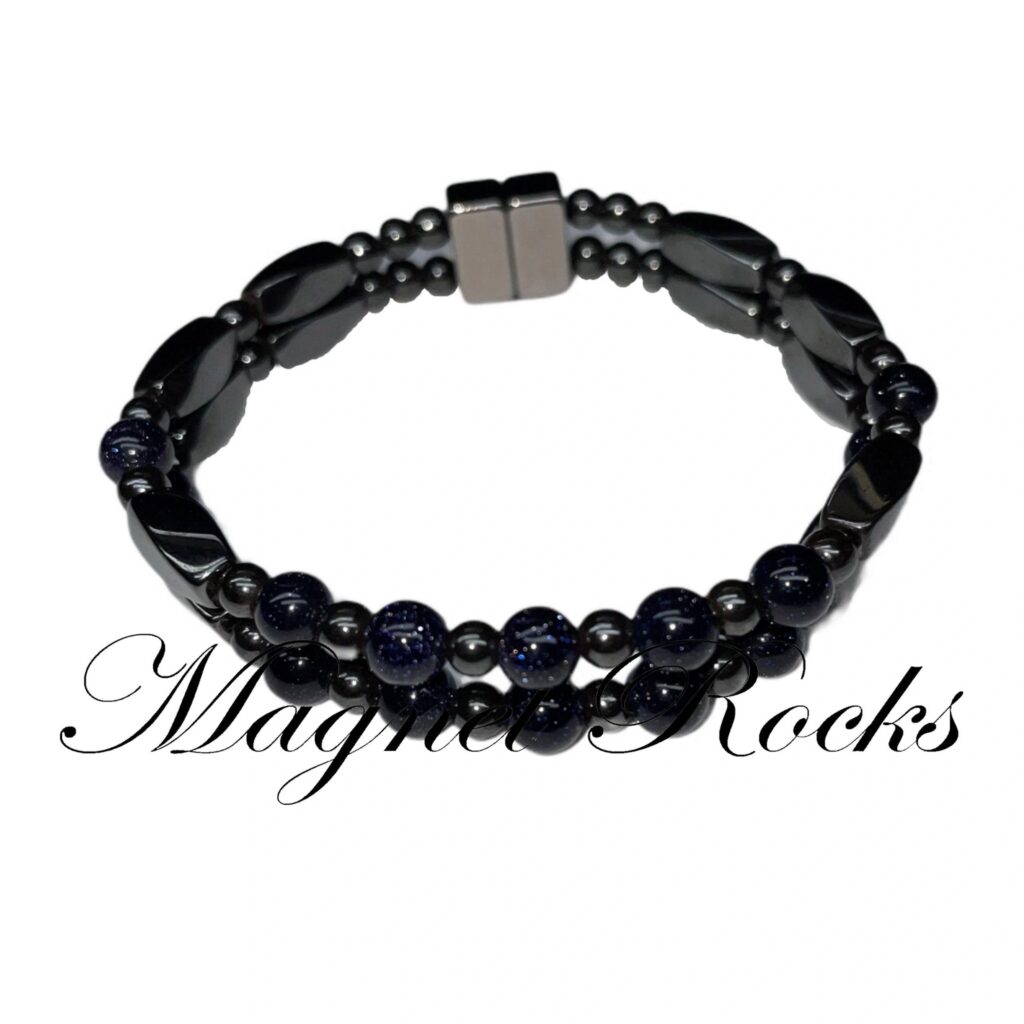 Unity Blue Gold Stone Bracelet